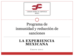 Programa de inmunidad y reducción de sanciones
