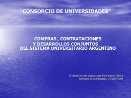 Desarrollos conjuntos - Universidade de Santiago de Compostela