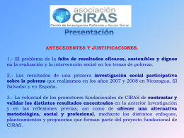 Presentación General de la Asociación CIRAS