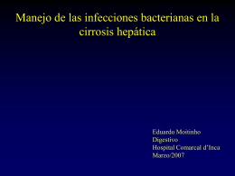 Infección en Hepatología
