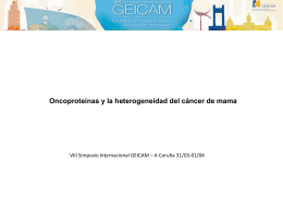 Oncoproteínas y la heterogeneidad del cáncer de mama