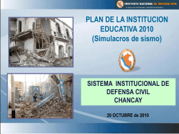 PLAN DE LA INSTITUCION EDUCATIVA 2010