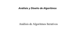 Análisis de Algoritmos Iterativos, recursivos y ecuaciones de