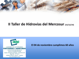 II Taller de Hidrovías del Mercosur