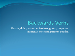 Backwards Verbs