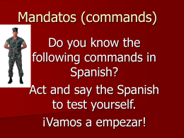 Mandatos (commands)