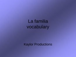Preliminar Vocabulary Practice