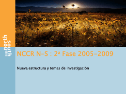 NCCR N-S Fase 2