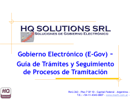 Gobierno Electrónico (E-Gov)
