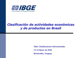 Apresentação Belo Horizonte - Instituto Nacional de Estadísticas