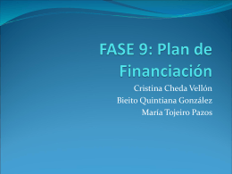 FASE 9: Plan de Financiación