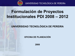 Diapositiva 1 - Universidad Tecnológica de Pereira