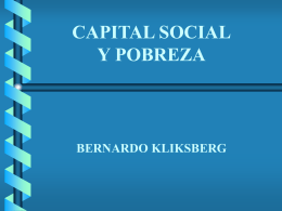 Capital Social una idea poderosa
