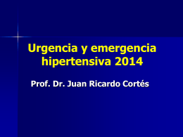 Urgencia y emergencia hipertensiva