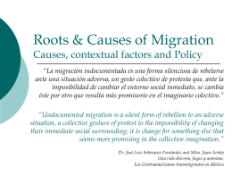 Root Causes of Migration - Cal