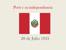 Perù y su independencia 2003