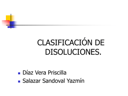 Clasificaci+¦n Disoluciones
