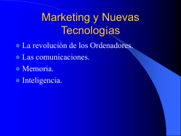 Marketing y Nuevas Tecnologías
