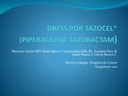 dress por tazocel® (piperacilina