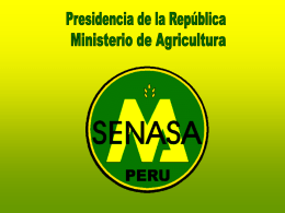 senasa - Congreso de la República del Perú