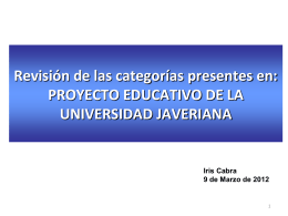 Presentacion del pro.. - Pontificia Universidad Javeriana, Cali
