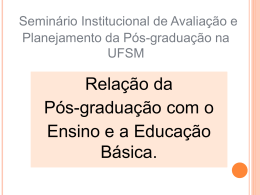 Relação da Pós-graduação com o Ensino e a Educação Básica