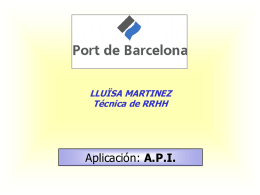 Autoritat Portuària de Barcelona (power point)