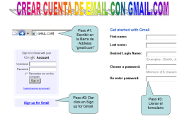 Creando Cuenta en Gmail