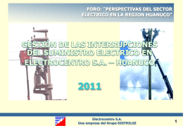 foro: “perspectivas del sector electrico en la region
