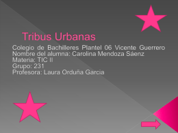 Tribus Urbanas - TICII231CAROLINA