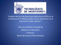 Perez - Cátedra de investigación e innovación en tecnología y