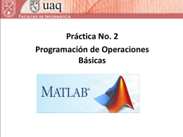 Programación de operaciones básicas.