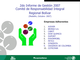 Aportantes - Responsabilidad Integral Colombia