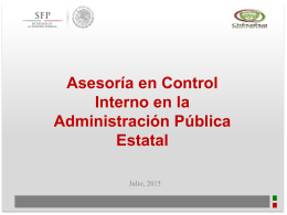 Presentación Asesoría en Control Interno en la Administración