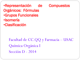Fórmulas - Departamento de Química Orgánica