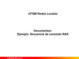 Ejemplo: Secuencia de conexión RAS