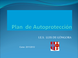 Plan de Autoprotección IES Luis de Góngora