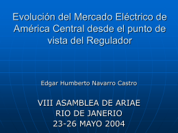 Mercado Eléctrico de América Central