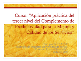 Presentacion Curso d.. - Sección Sindical CC.OO. Universidad de