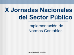 EL PRESUPUESTO - X Jornadas Nacionales del Sector Público
