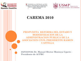Diapositiva 1 - Asociación Civil Presidente Ramón Castilla