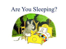 Are You Sleeping? - Bulletin Boards for the Music Classroom