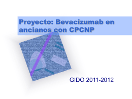 Proyecto: Bevacizumab en ancianos con CPCNP