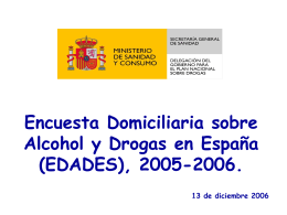 Encuesta Domiciliaria sobre Alcohol y Drogas en España (EDADES