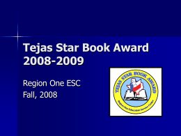 Tejas Star Book Award 2008-2009