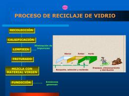 proceso de reciclaje de vidrio