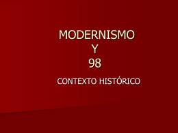 MODERNISMO Y 98