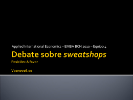 Sweatshops debate vSEMIFINAL con mat. Santi, Josep, Edu 02NOV