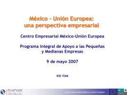 Presentación 9 mayo - Instituto de Estudios de la Integración Europea