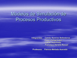 Modelos de Simulación de Procesos Productivos